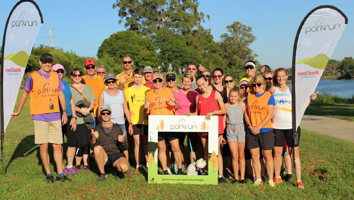 THUMBS UP: Wauchope parkrun is growing all the time and it's all about community. Photo supplied.
