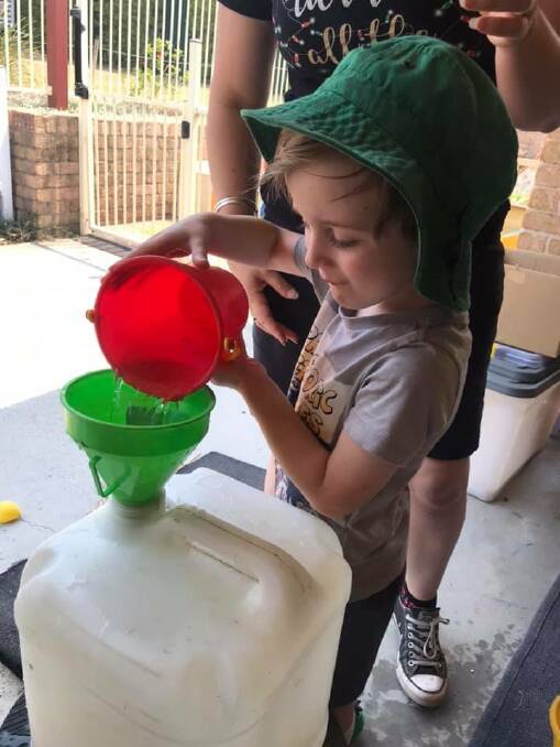 Littlies help save water at child care centre in Wauchope
