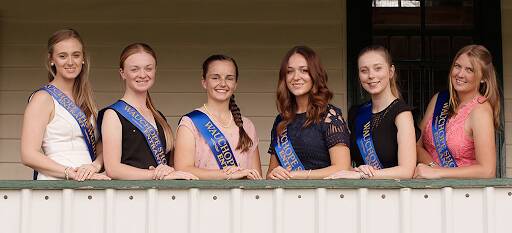 Ashleigh Kiem, second from right, and other Wauchope Showgirls.