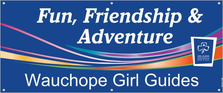 Wauchope Girl Guides banner.
