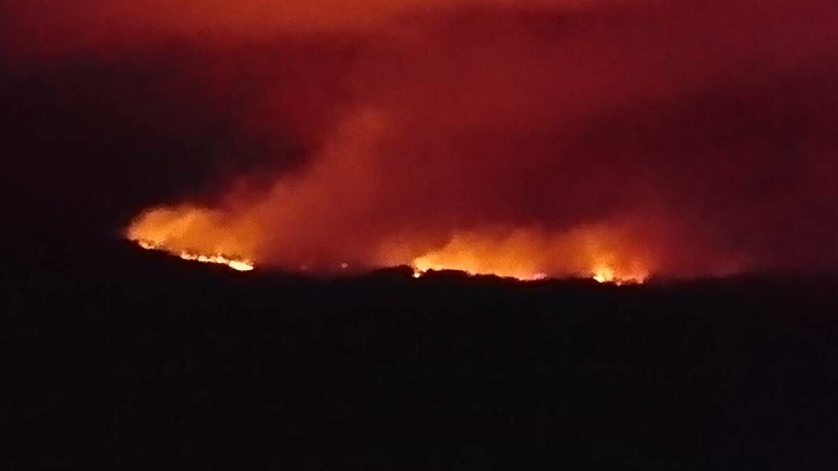 Pappinbarra bushfire February 12 2017. Photo courtesy of Emma Davis.