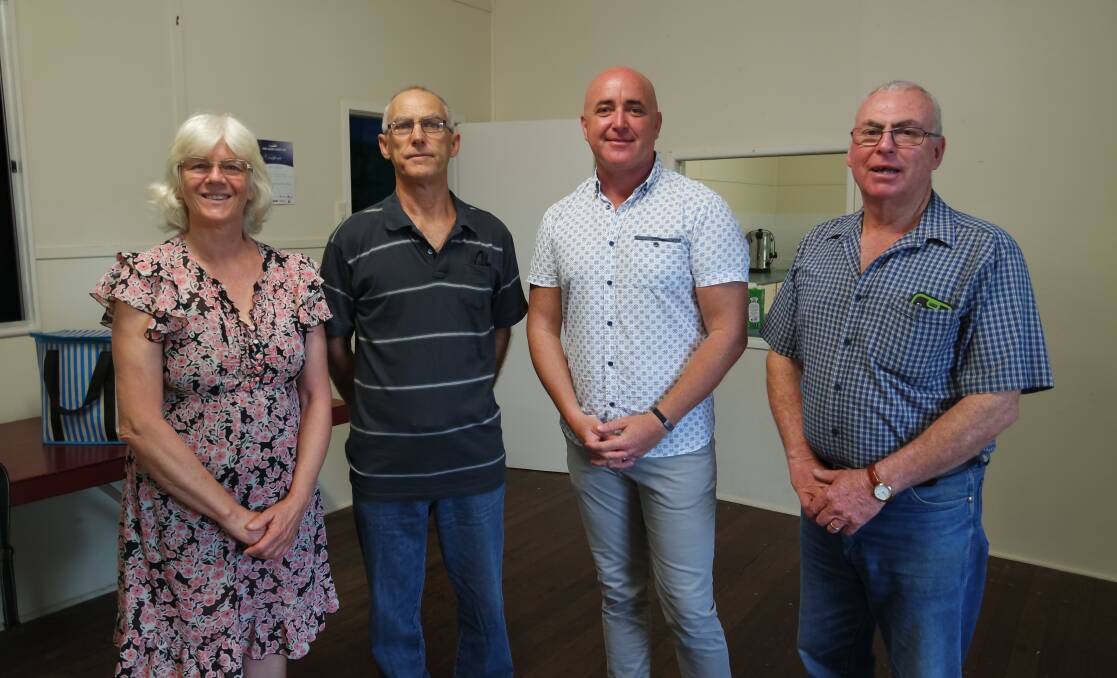 Rollands Plains community group members Janette Jones and Ray Griffiths, Councillor Lee Dixon and Phillip Morton from the local trust.