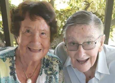 CELEBRATING: 65 years after walking up the aisle, Heather and Ken Jacobs from Wauchope had a great family gathering.
