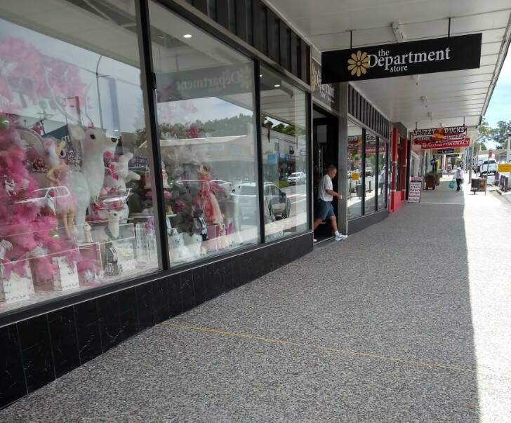 Better access for Christmas shoppers in Wauchope CBD which is being upgraded. Photo: Michelle McCudden.