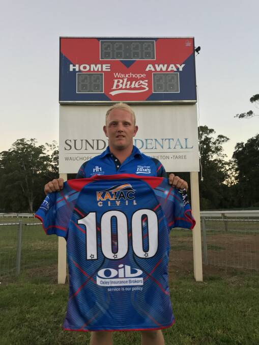 PROUD PLAYER: Mat Bird looks forward to his 100th game for the Wauchope Blues First Grade this Sunday at Lank Bain.