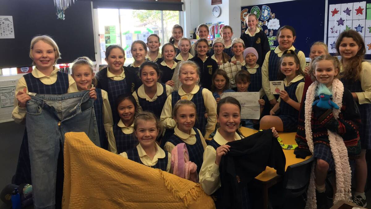 The Mini Vinnies at St Joseph's Primary in Wauchope making a difference with the Winter Appeal.