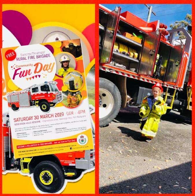 Fun day with firies hoping to attract volunteers