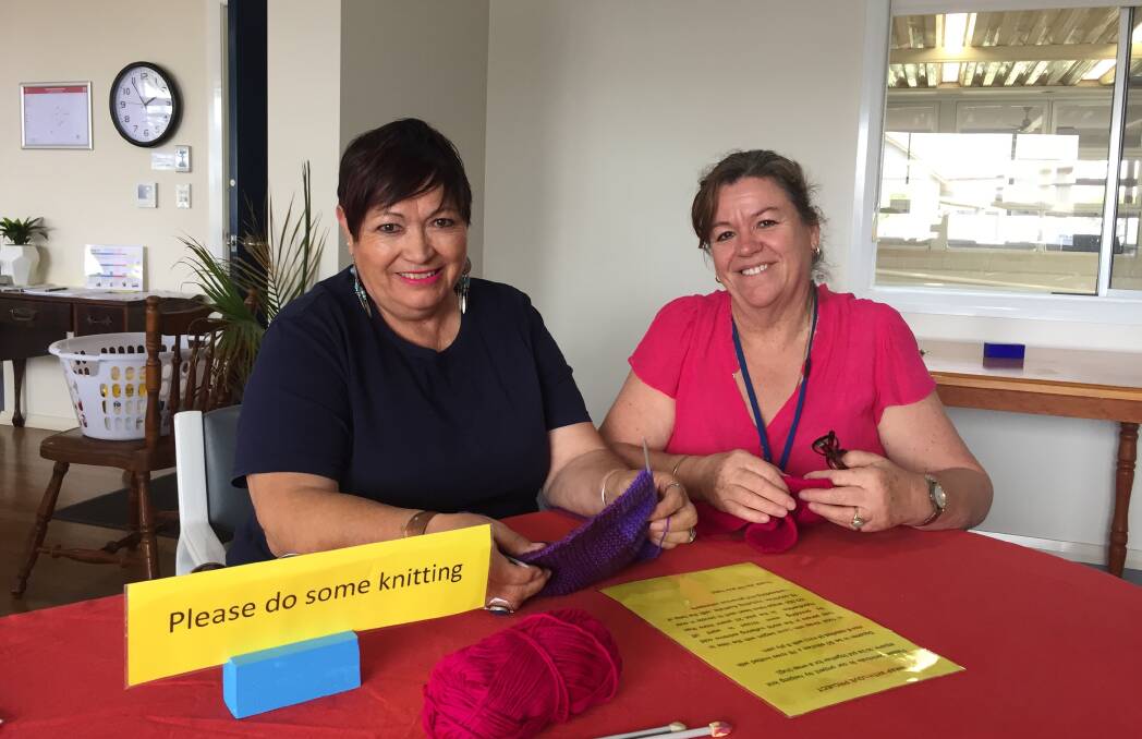 DEDICATED: Support worker Marta Forcael and senior support worker Keren Longbottom at the new Omnicare Day Centre in Bain Park.