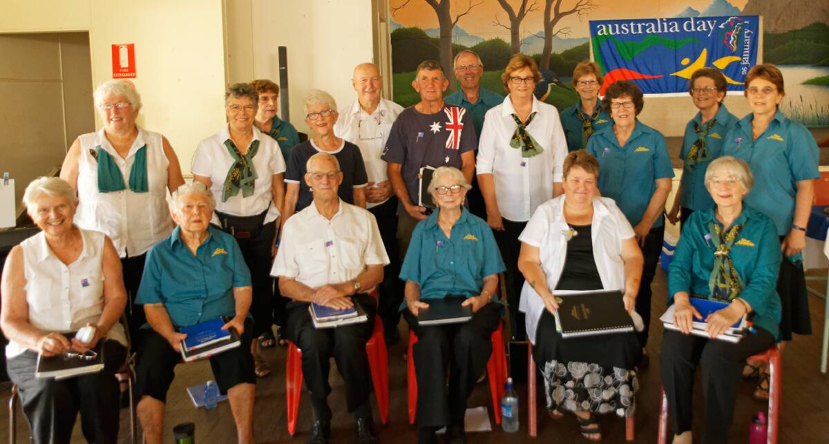 IN HARMONY: Wauchope Sing Australia performed at the showground on Australia Day.