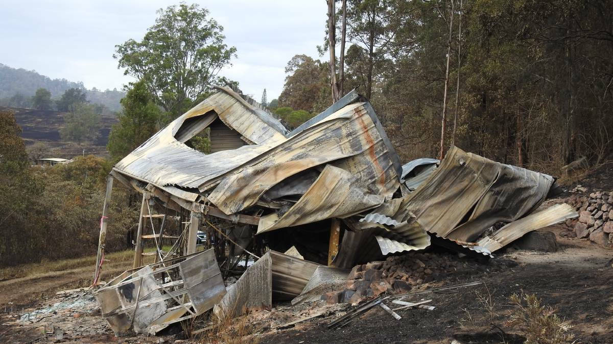 One of the homes lost in last year's Pappinbarra bush fires.