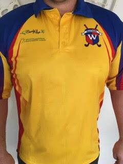 GREAT SUPPORT: Sports & Spinal Physiotherapy Clinics and Curly's Cafe have sponsored these new Wauchope Hockey Club shirts for umpires, coaches and officials.