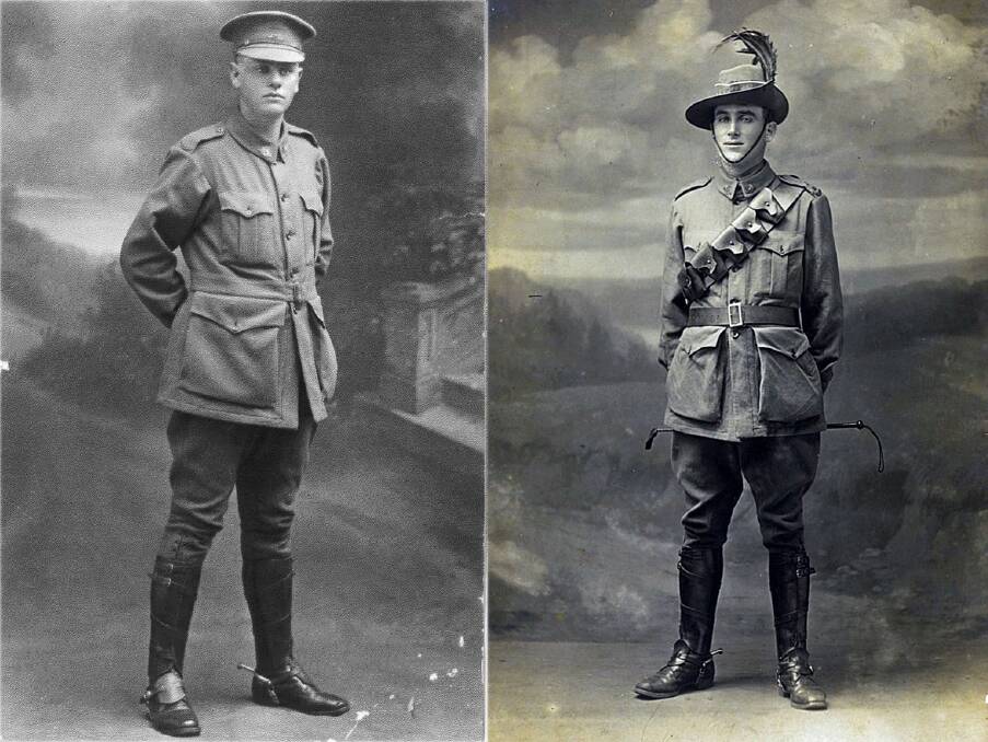 LEST WE FORGET: Lance-Corporal Colin Graham and his brother Trooper William Graham. Both from Koree Island at Beechwood, they died in World War One.