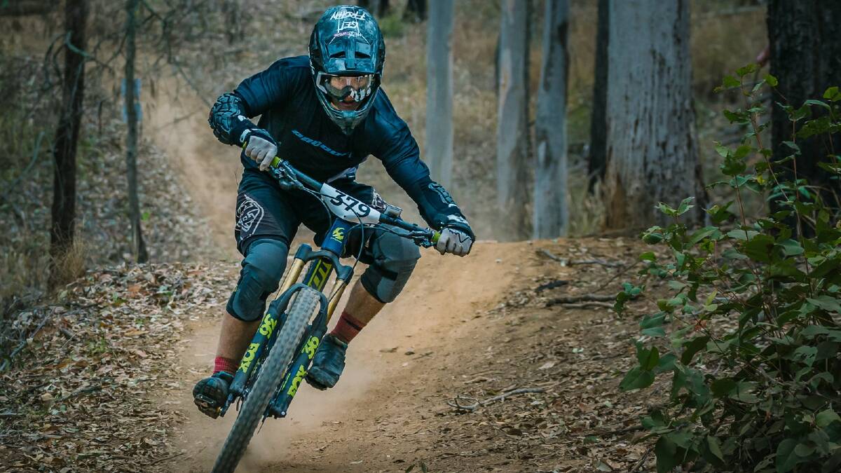 Won it: Luke Meier Smith claimed his first-ever national mountain biking title in Victoria last month. Photo: Facebook