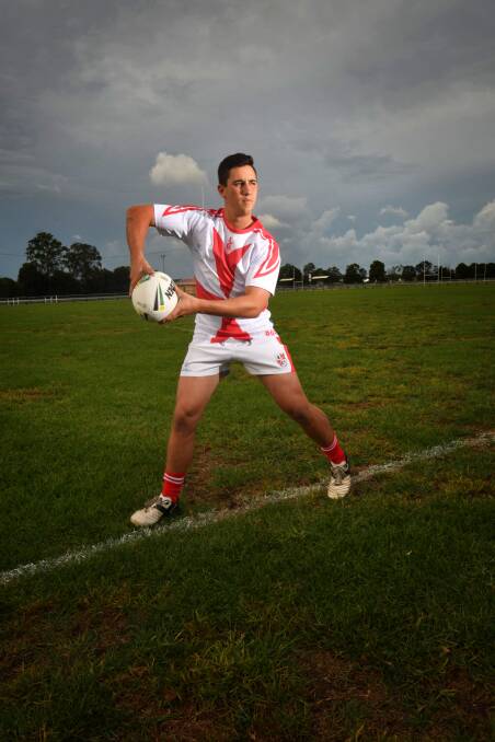 On the way: Josh Caruana hopes to make it in the National Rugby League. Photo: Ivan Sajko