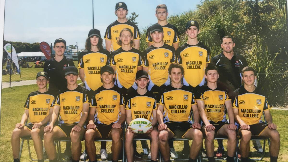 Satisfied: MacKillop College 9/10 boys team finished with a fifth-place result at the national titles at Caloundra last week. Photo: supplied