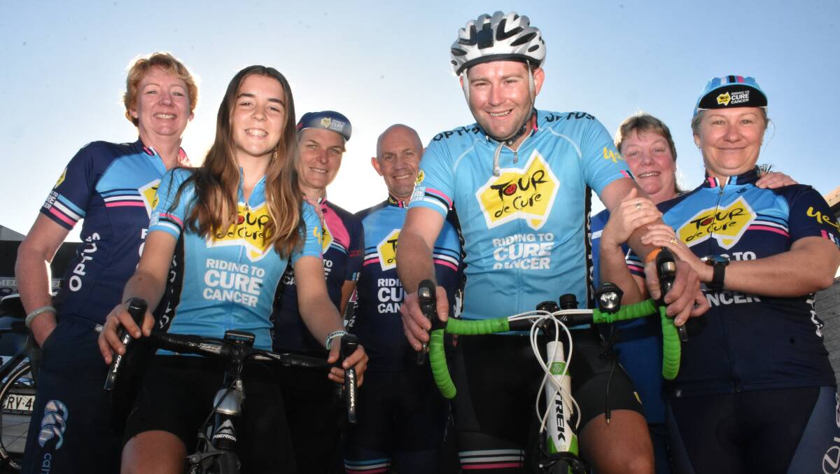 Strong team: Port Macquarie's Tour de Cure contingent will head from Newcastle to Noosa in March.