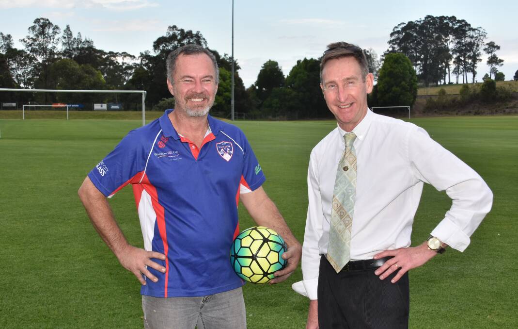 Ready to go: Wauchope first grade coach Terry Burn and club president Michael Clarke are excited about the club's return.