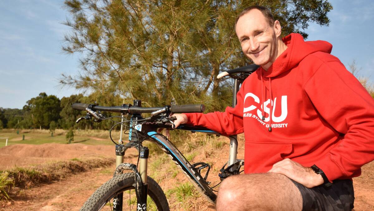 Challenging: Organiser Jamie Vogele is looking forward to this weekend's national 24-hour mountain bike race through Bago State Forest. Photo: Paul Jobber
