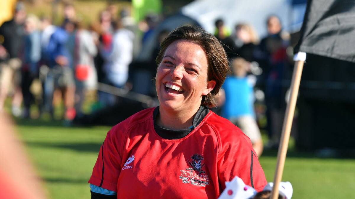 Key figure: Lisa Vogel has played an integral role in starting a seven-a-side junior women's rugby program.