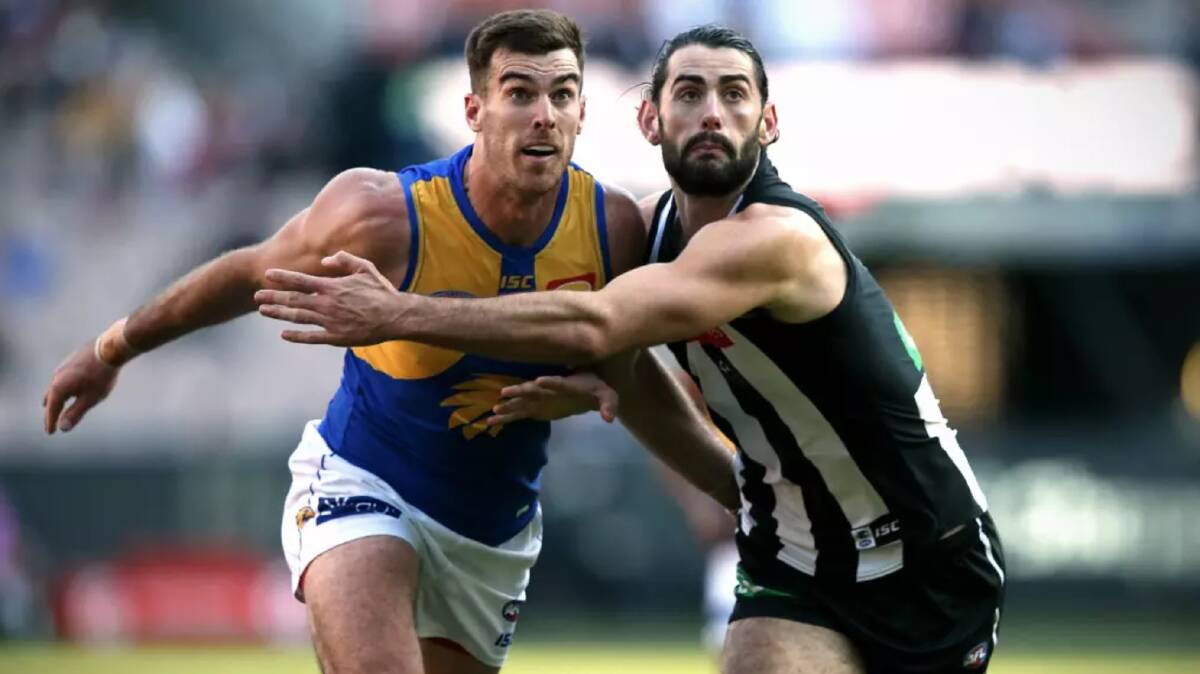 Scott Lycett and Brodie Grundy's ruck battle will be an intriguing one. Photo: Wayne Ludbey