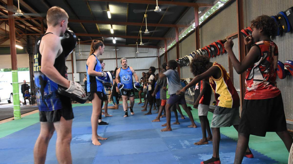 David Flood owns Blue Eagle Training and Fitness and says the Katherine community is indeed active.