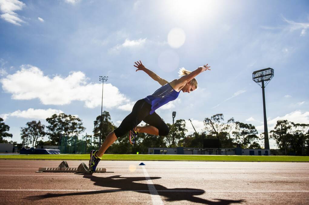 POWER: Australia's fastest female Melissa Breen is retiring but her lessons to push the limit in Stawell go far beyond Central Park. Picture: The Canberra Times