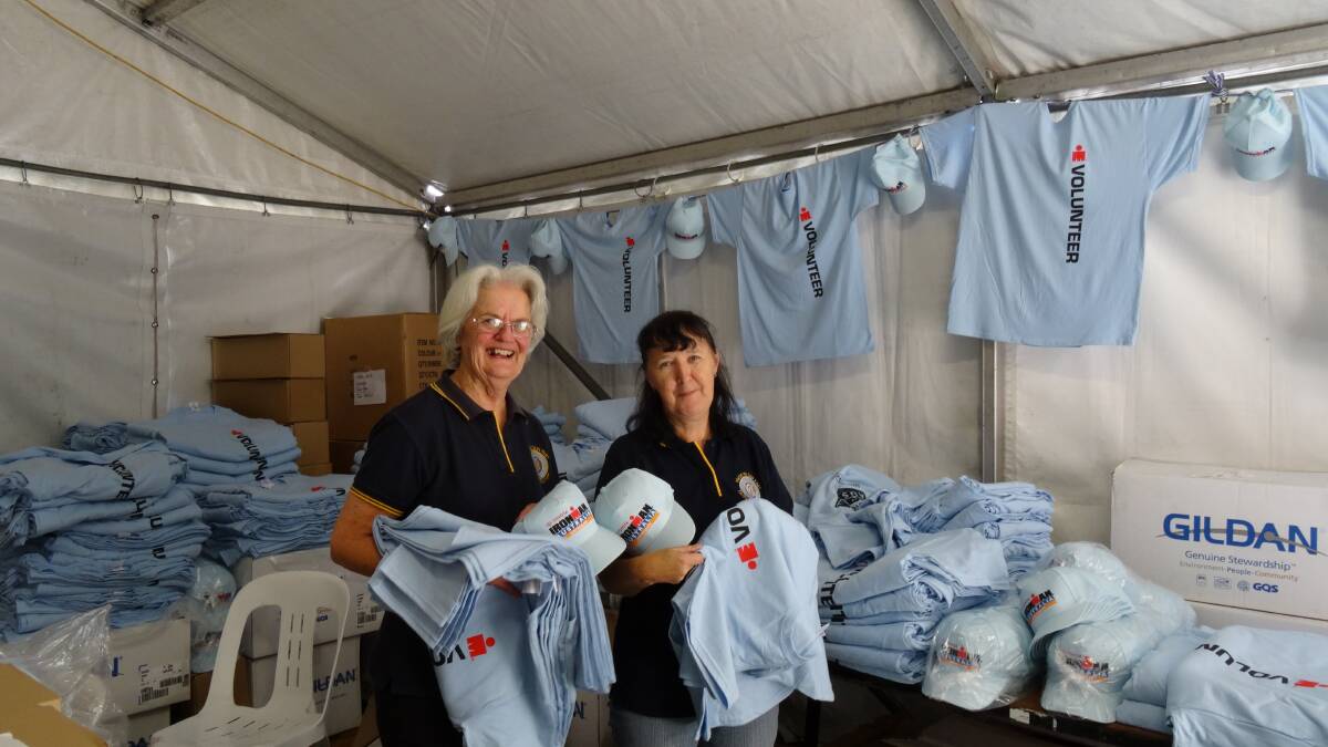 The women from the CWA in Port Macquarie help out at Ironman. PHOTO: supplied