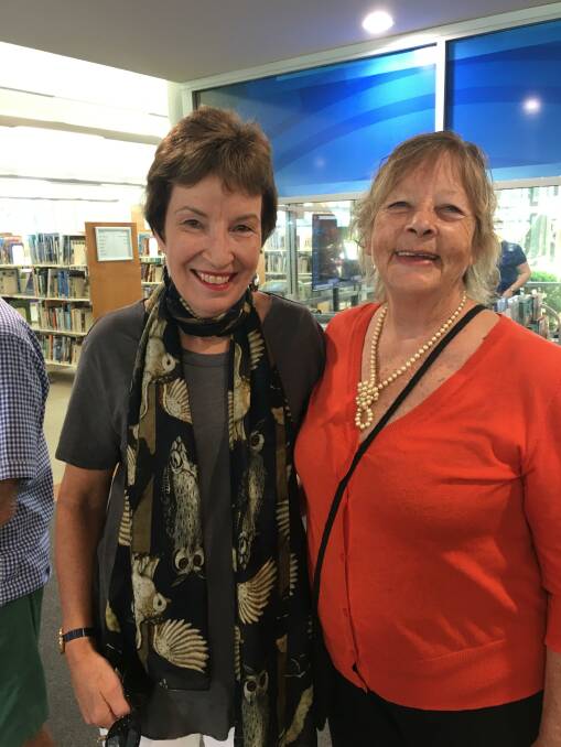 Happy anniversary: Deputy mayor Lisa Intemann with long-time library and schools educator Virginia Cox at the 20th anniversary of Port Macquarie's Grant Street library.