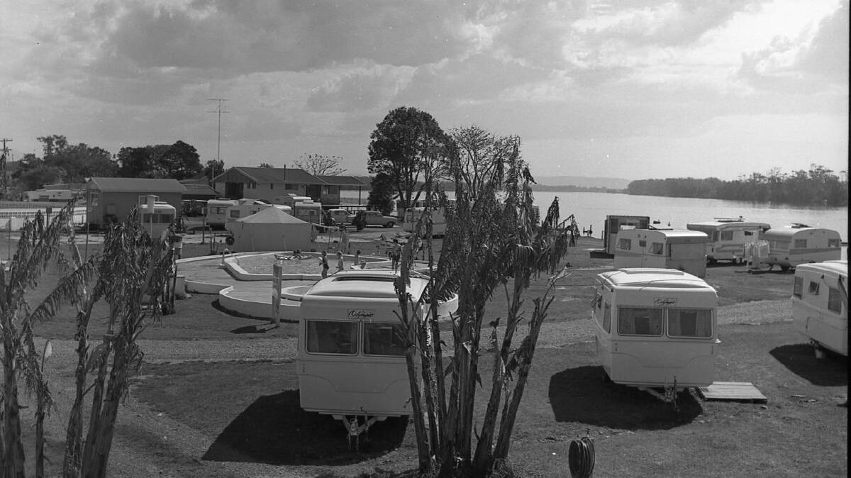 Visitors: Close to capacity for the Christmas, New Year holidays, Hargraves Caravan Park, 1968. Photos supplied by Port Macquarie Museum.