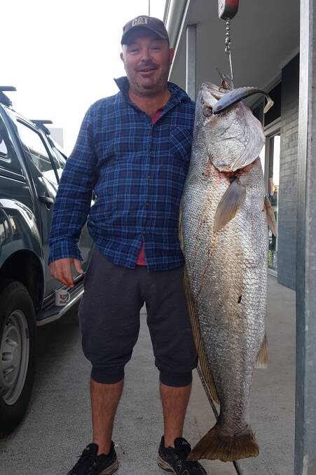 First time lucky: Berkley Pic of the Week is regular visitor Craig Wicks with this 18.5kg mulloway he recently scored off the south wall on his first attempt using lures.
