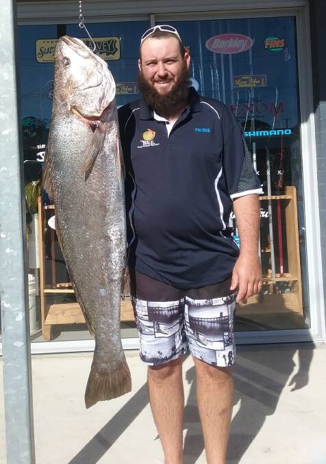 Enough to share: Our Berkley Pic of the Week is Daniel Rowe with this terrific 20.500 kilogram mulloway he recently caught off North Beach.
