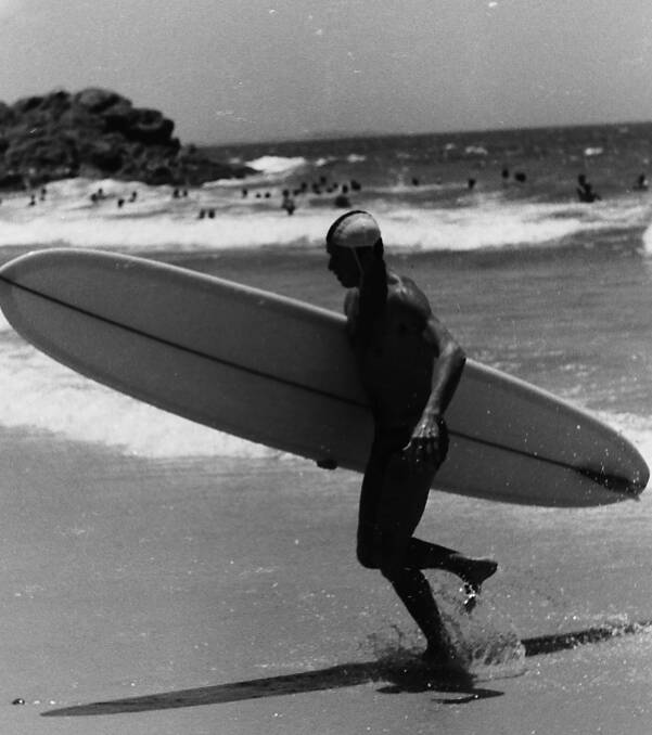 Quite an effort: Third best Iron Man in the state Russell Pilcher, 1969. Photos supplied by Port Macquarie Museum.
 