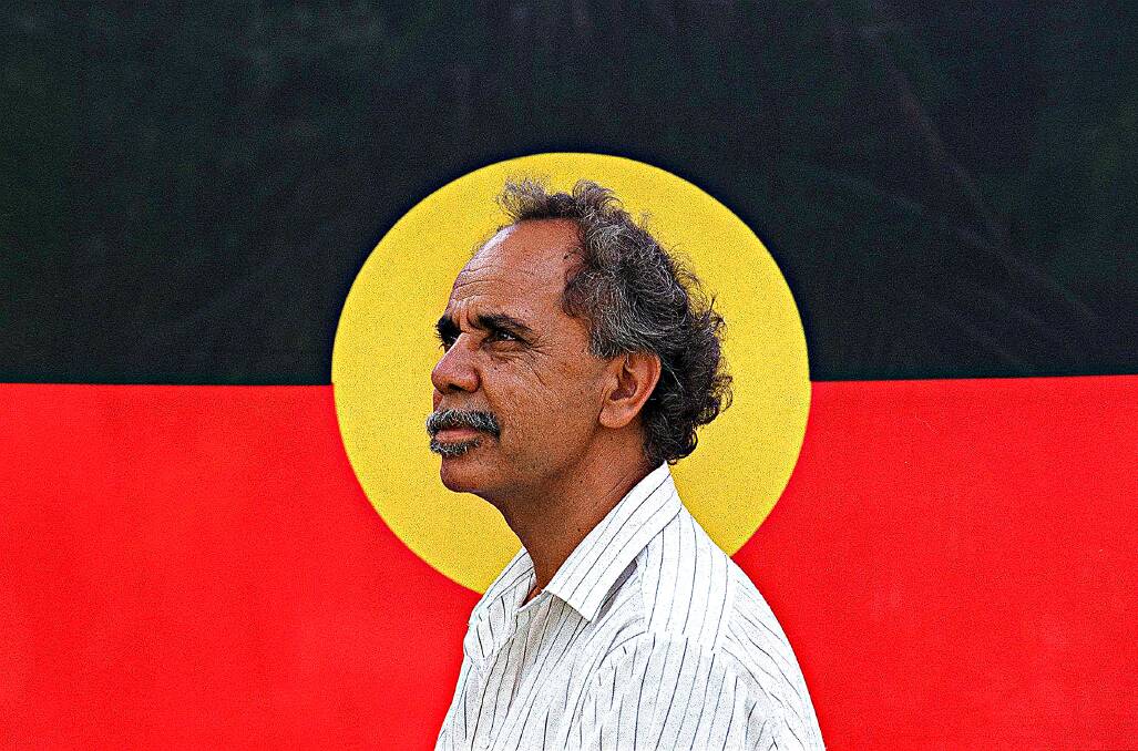 Harold Thomas, designer of the Aboriginal flag, photographed in 1995. Picture: Craig Golding