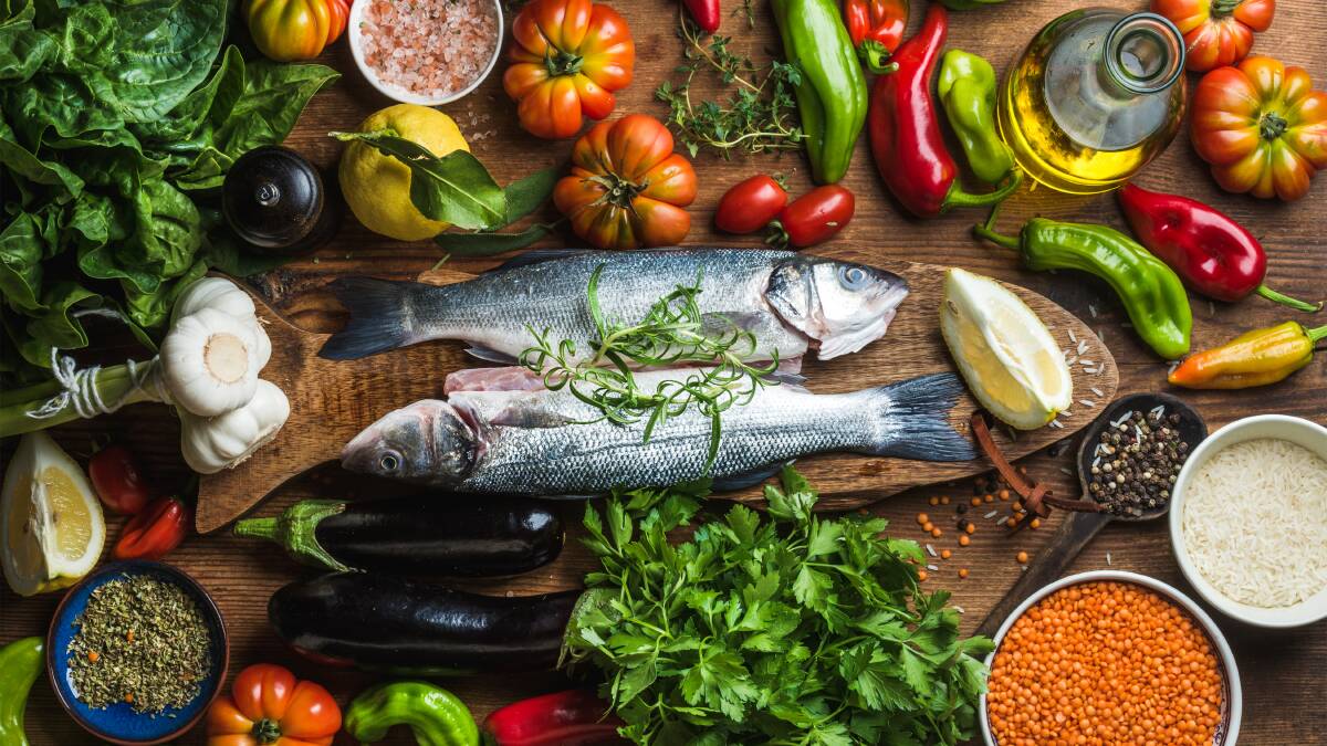 The Mediterranean diet has a high consumption of vegetables and olive oil, and moderate consumption of protein. Picture: Shutterstock