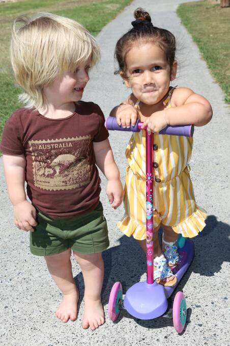 Ante Yelavich and Ariyah Cohen are best of friends. Photo: Mel Leigh Dee. 