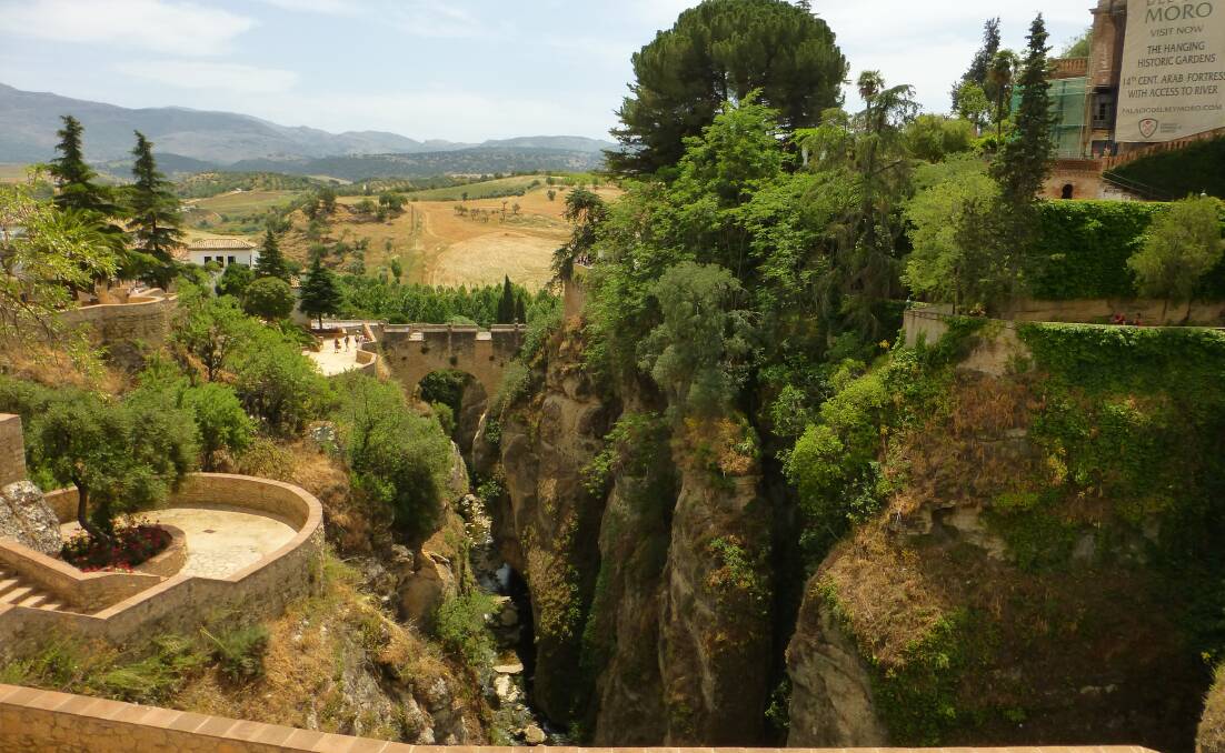 View of Puente Romano from Jardines De Cuenca. Photo: Nicole Phillips