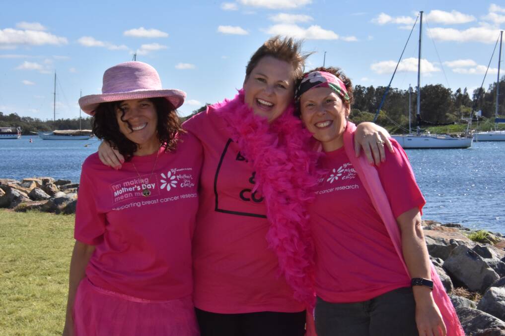  AMBASSADORS: Irene Mifsud, Bron Watson and Magalie Lameloise ready for the 2019 Mother's Day Classic in Port Macquarie. PHOTO: Laura Telford.