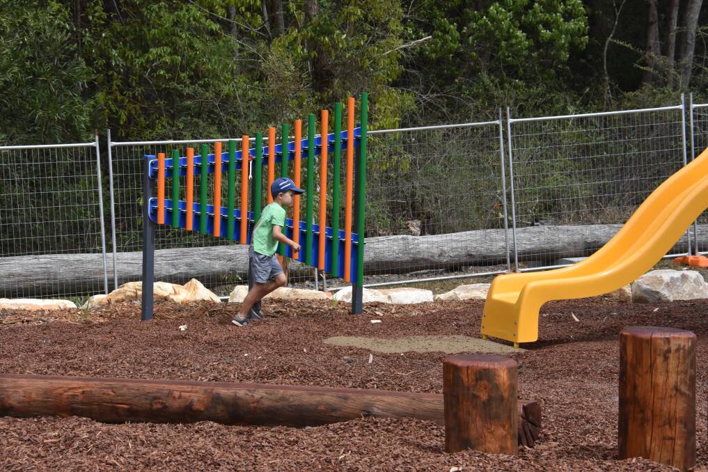 SONG: Musical instruments form part of the new play facilities at the playground. PHOTO: Laura Telford.