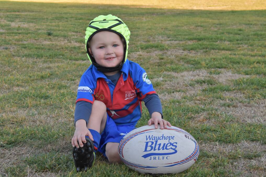 NUMBER ONE FAN: Hayne Baird ready to see his boys play the Macleay Valley Mustangs. PHOTO: Laura Telford.