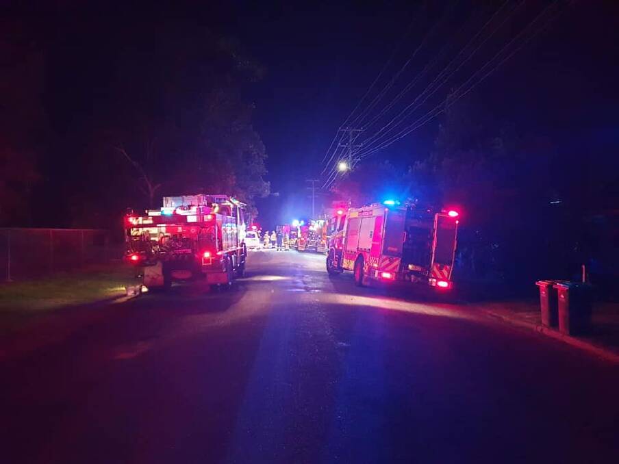 ON SCENE: Fire crews were able to control a house fire quickly overnight. PHOTO: Wauchope Rural Fire Brigade. 