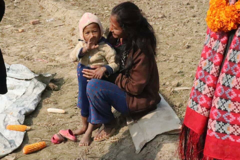REAL PEOPLE: On her latest visit to Nepal, Brittani visited Fisherman's Village to meet the locals she will go on to help.