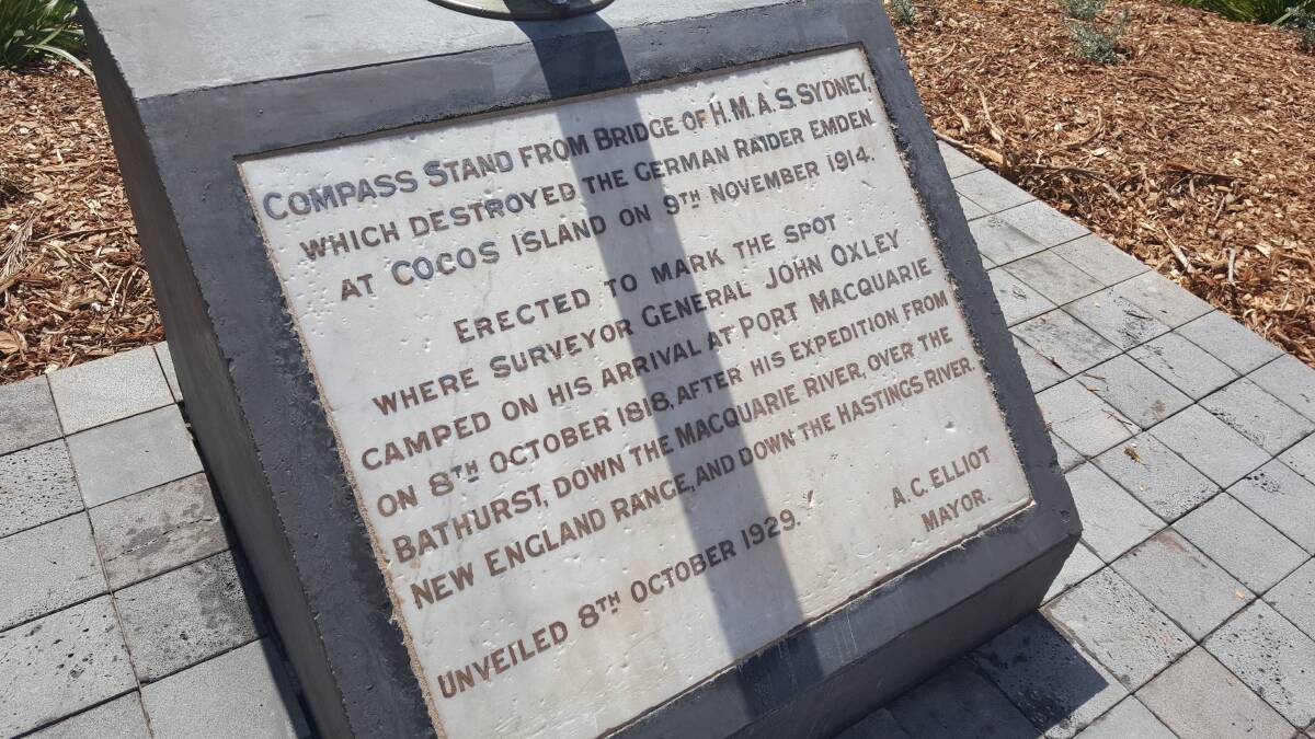 REVAMP: The John Oxley memorial has been restored and is back in place at Town Beach.