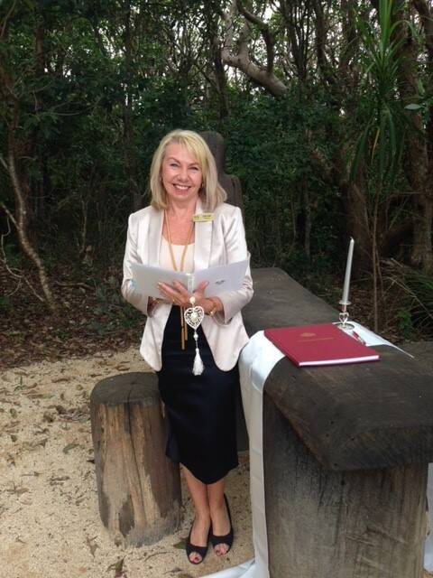 I DO: Julie Ash is now a marriage celebrant working in Port Macquarie.