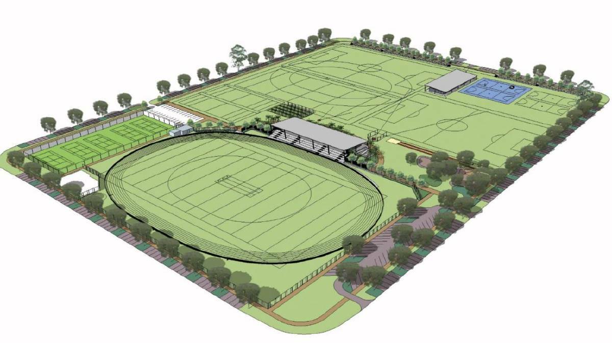 SPORTS: Laurieton Sports Complex master plan. Graphic: Port Macquarie-Hastings Council.