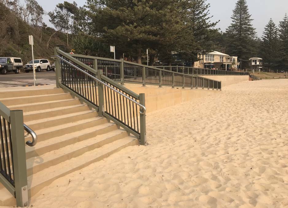 COMPLETE: A new look for Flynns Beach as upgrade works are complete.