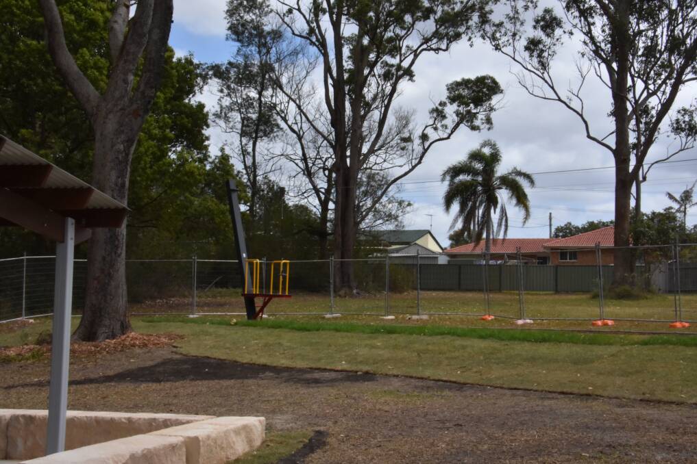 FLY: A flying fox adds an aerial element to the new playground. PHOTO: Laura Telford.