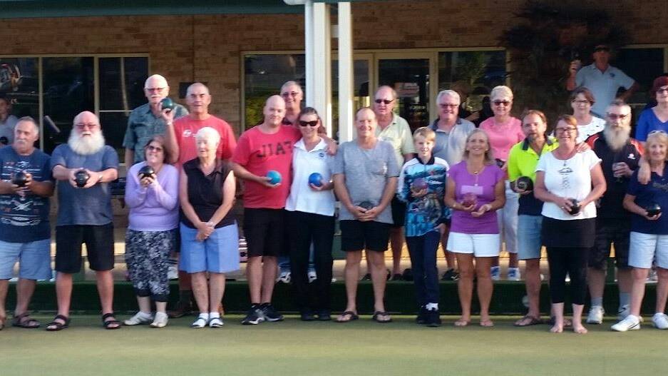 WINNERS: The winners of the last barefoot bowls charity competition donated their money to LEARN from Horses.