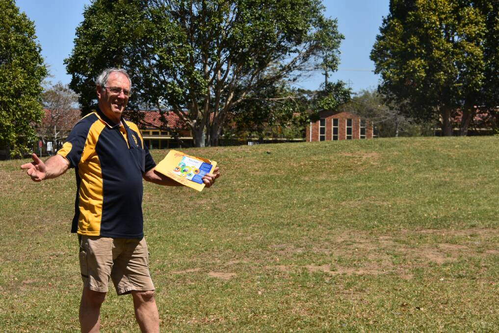FUTURE: Wauchope Rotary Club president George Campbell is optimistic at Bain Park's future. PHOTO: Laura Telford.