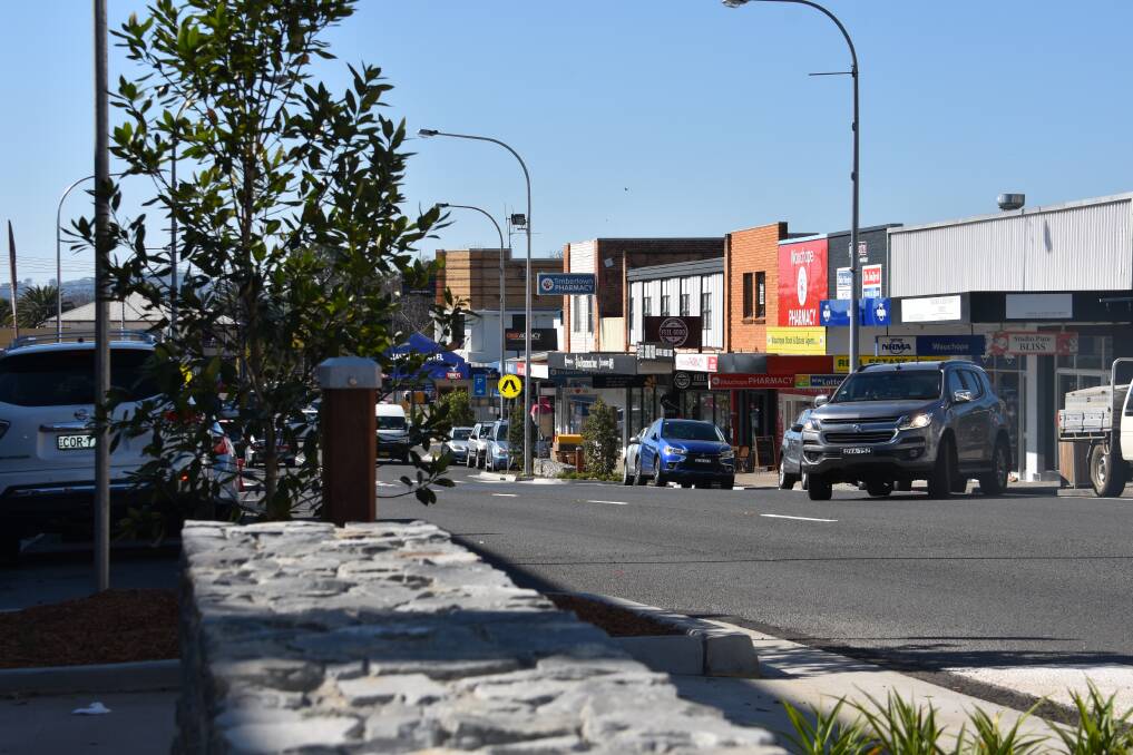 ALMOST DONE: The Wauchope main street nears completion as November deadline looms. PHOTO: Laura Telford.