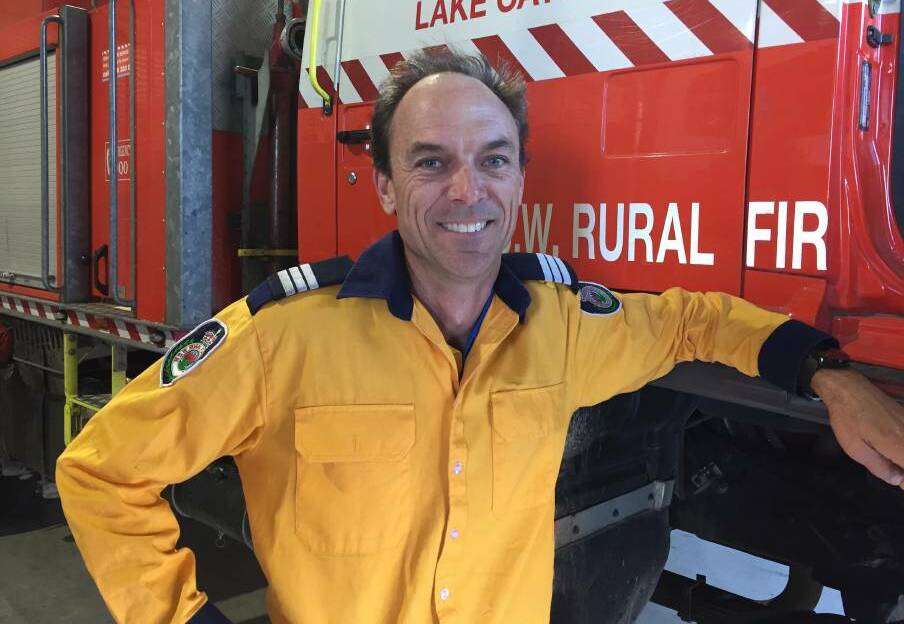 Time to plan: Lake Cathie Rural Fire Brigade captain Chris Brown.